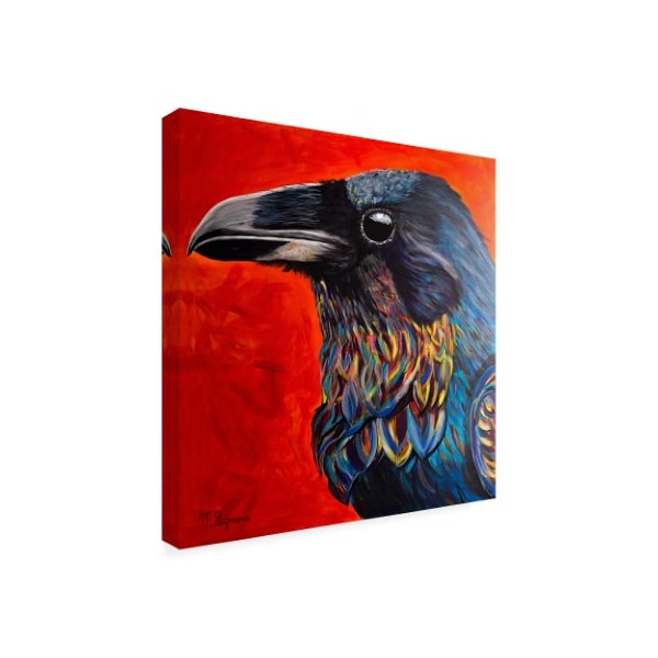 Melissa Symons 'Glistening Raven' Canvas Art,18x18